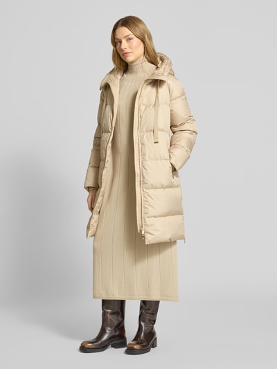 MM Loose Fit Strickkleid aus reiner Schurwolle Modell 'CILE' Beige 1