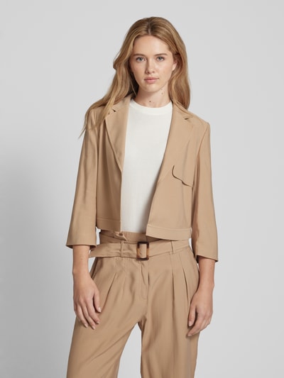 comma Blazer met borstzak Camel - 4