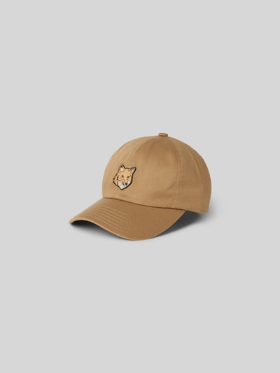 MAISON KITSUNE Basecap aus reiner Baumwolle Beige 2