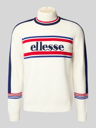 Ellesse Gebreide pullover met opstaande kraag, model 'PELLINI' Offwhite - 2