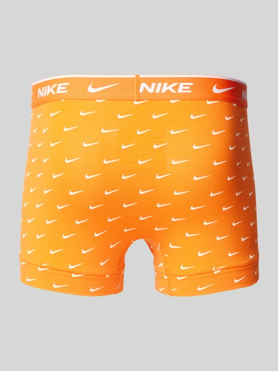 Nike Trunks mit elastischem Label-Bund Modell 'E-DAY' im 3er-Pack Orange 3