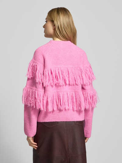 Essentiel Antwerp Relaxed Fit Strickpullover mit Woll-Anteil Modell 'JOHNS' Rosa 5