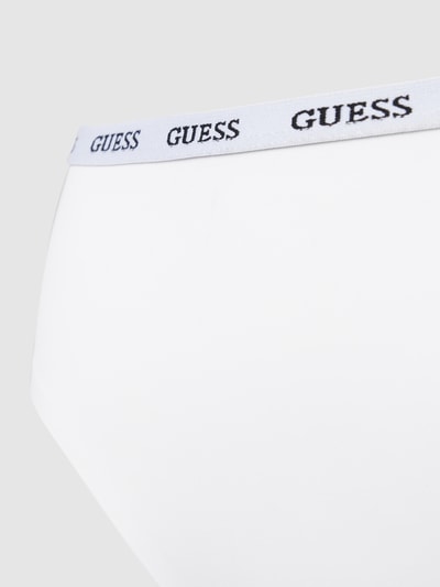 Guess Slip met elastische band met logo, model 'DARCEY BRIEF' Wit - 2