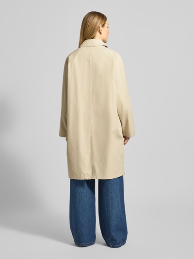 ICHI Mantel mit Umlegekragen und Eingrifftaschen Modell 'GEZAV' Beige 5