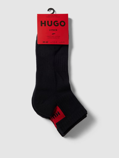 HUGO Socken mit Label-Print im 2er-Pack  Modell 'SH' Black 3