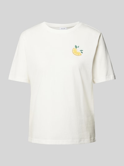Vila T-Shirt mit Rundhalsausschnitt Modell 'SYBIL' Weiss 2