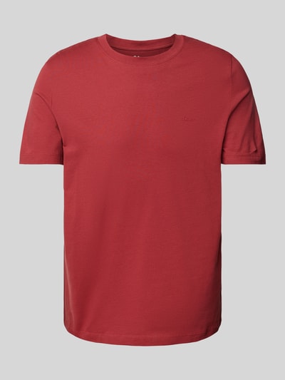 s.Oliver RED LABEL Regular Fit T-Shirt aus reiner Baumwolle mit Rundhalsausschnitt Rot 2