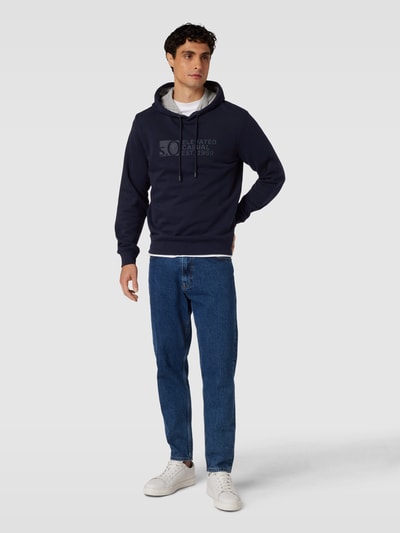 s.Oliver RED LABEL Hoodie met labelprint Blauw - 1