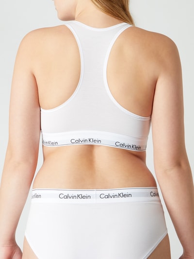 Calvin Klein Underwear Plus Bralette mit elastischem Logo-Bund Weiss 5