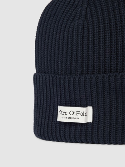 Marc O'Polo Beanie mit Label-Patch Marine 2