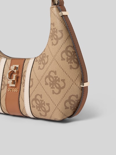 Guess Handtasche mit Label-Detail Modell 'ERENIA' Hellbraun 3