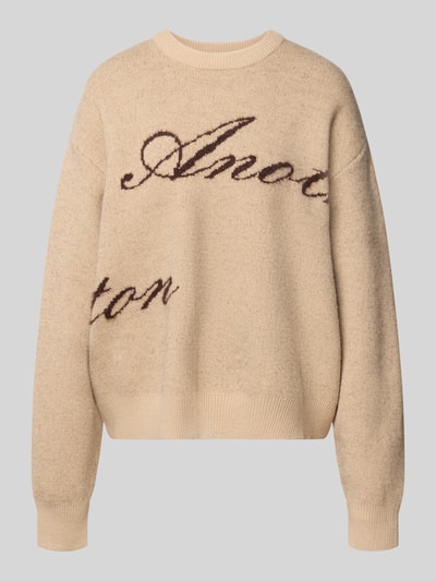ANOTHER COTTON LAB Oversized Strickpullover mit Label-Details Sand 2
