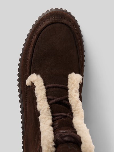 Marc O'Polo Stiefeletten aus reinem Rindsvelours Dunkelbraun 3