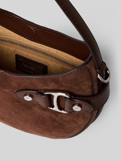 Lauren Ralph Lauren Handtasche aus Rindsleder mit Tragehenkel und Schulterriemen Dunkelbraun 5