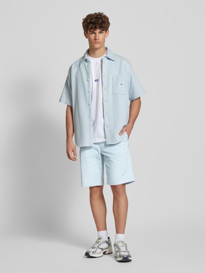 Hugo Blue Regular Fit Bermudas mit Gesäßtaschen Modell 'Dante' Hellblau 1