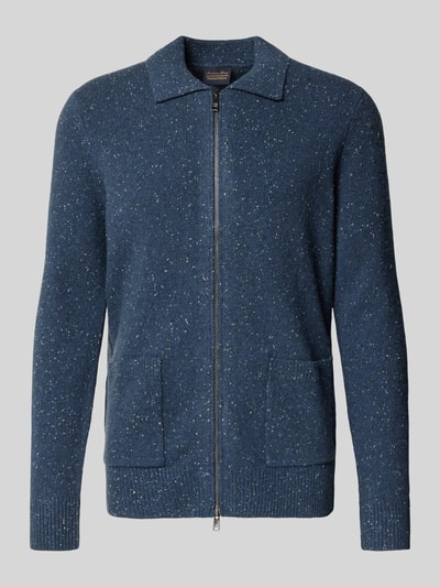 Christian Berg Men Cardigan met tweewegritssluiting Marineblauw - 2