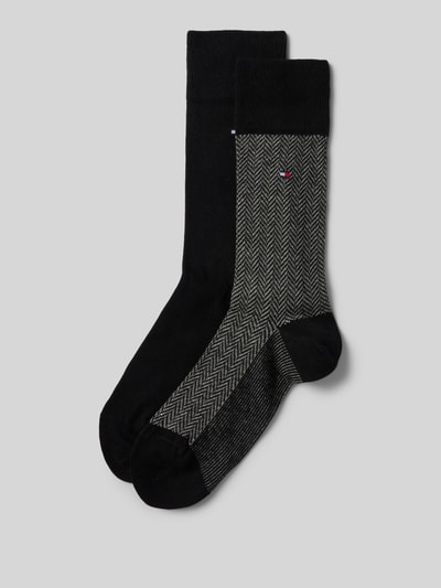 Tommy Hilfiger Socken mit Label-Detail im 2er-Pack Black 1