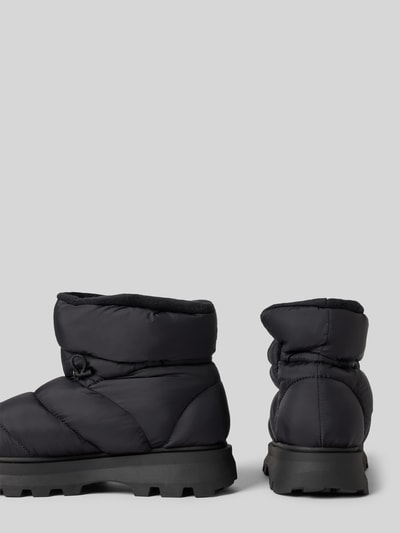 Steve Madden Snowboots met tunnelkoord, model 'SNOWY' Zwart - 2