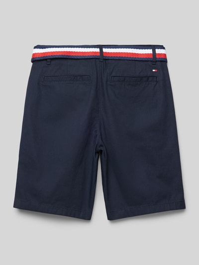 Tommy Hilfiger Teens Bermudas mit Stoffgürtel Marine 3