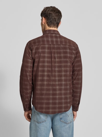 SELECTED HOMME Regular Fit Freizeithemd aus reiner Baumwolle Mittelbraun 5