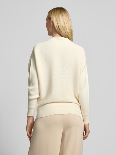 Zero Strickpullover mit Turtleneck Offwhite Melange 5