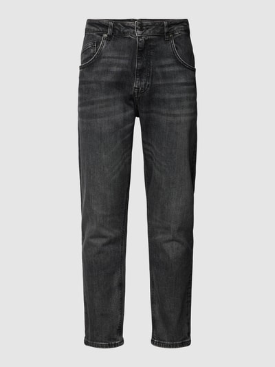 GABBA Straight Leg Jeans im 5-Pocket-Design Modell 'Athen' Black 2