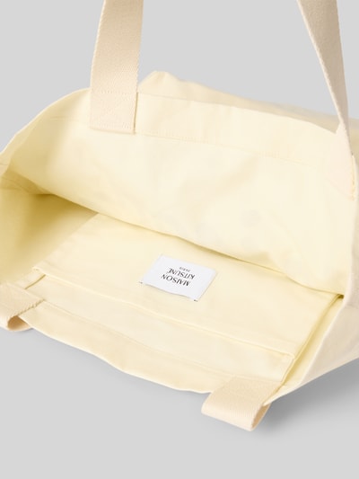 MAISON KITSUNÉ Shopper aus reiner Baumwolle Ecru 5