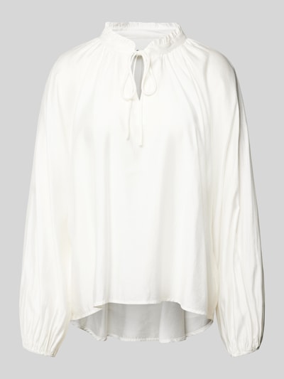 ICHI Blouseshirt met druppelvormige hals, model 'KARLANI' Offwhite - 2