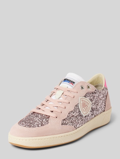 Blauer USA Sneaker mit Label-Badge Modell 'OLYMPIA' Pink 1