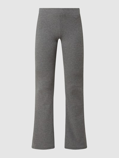 Only Flared broek met stretch, model 'Nella' Middengrijs gemêleerd - 2