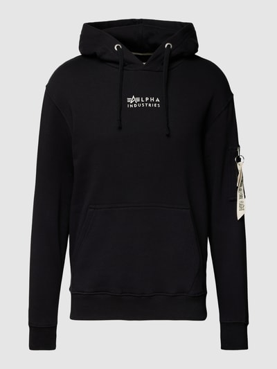 Alpha Industries Hoodie mit Logo-Stitching Modell 'Organics EMB' Black 2