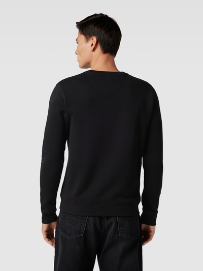 19V69 Italia Sweatshirt mit Label-Detail Modell 'Nico' Black 5