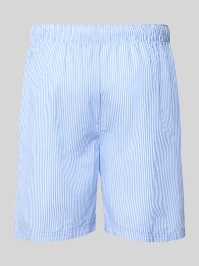 Christian Berg Men Regular Fit Pyjama-Shorts mit Logo-Patch Bleu 3