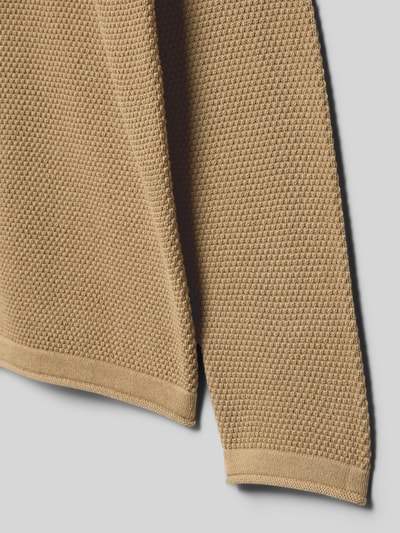 Only & Sons Regular fit gebreide pullover van puur katoen, model 'PANTER' Beige - 2