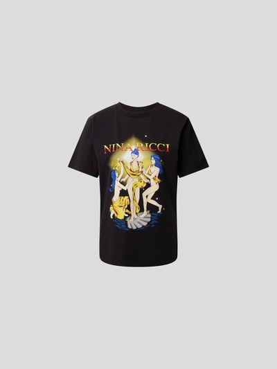 Nina Ricci T-Shirt mit Motiv-Print Black 2