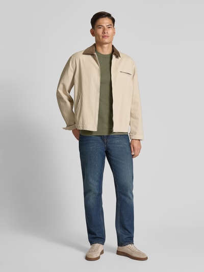 MCNEAL Strickpullover mit Kaschmir-Anteil Oliv Melange 1