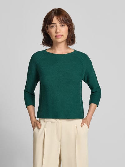 Weekend Max Mara Boxy Fit Pullover aus reiner Baumwolle Modell 'ADDOTTO' Dunkelgruen 4
