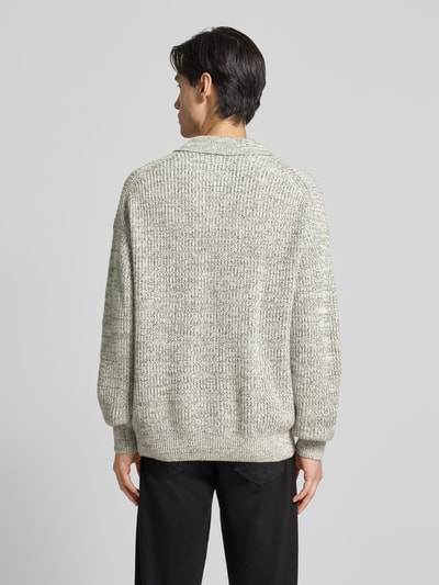 JAKE*S STUDIO MEN Gebreide pullover met polokraag Ecru - 5