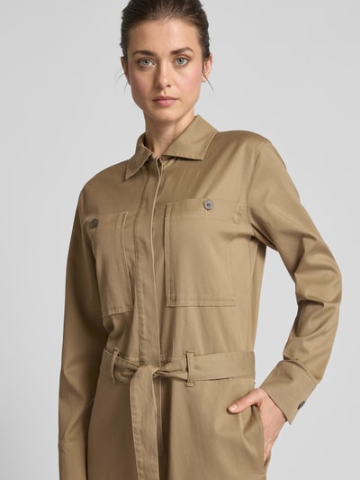 Marc O'Polo Regular fit jumpsuit van lyocellmix Beige - 3