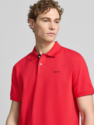 GANT Regular Fit Poloshirt mit Logo-Stitching Hellrot 3
