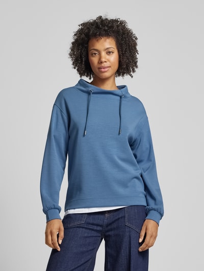 Monari Sweatshirt met tunnelkoord Blauw - 4