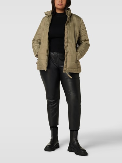 Tom Tailor Plus PLUS SIZE Steppjacke mit Umlegekragen Khaki 1