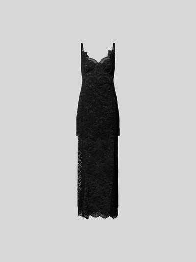 Rabanne Midikleid mit Herz-Ausschnitt Black 2