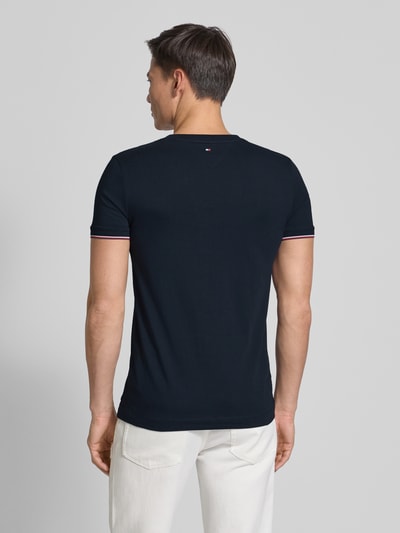 Tommy Hilfiger Slim Fit T-Shirt aus reiner Baumwolle Marine 5
