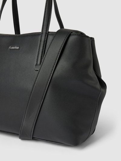 CK Calvin Klein Handtas in leerlook met labeldetail Zwart - 3