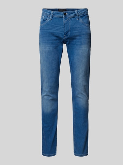 Tom Tailor Denim Straight Fit Jeans aus Baumwoll-Mix Modell 'AEDAN' Hellblau 1