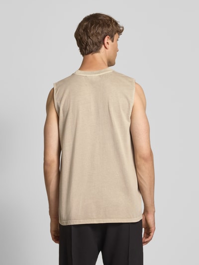Pegador Tanktop met labelstitching Steengrijs - 5