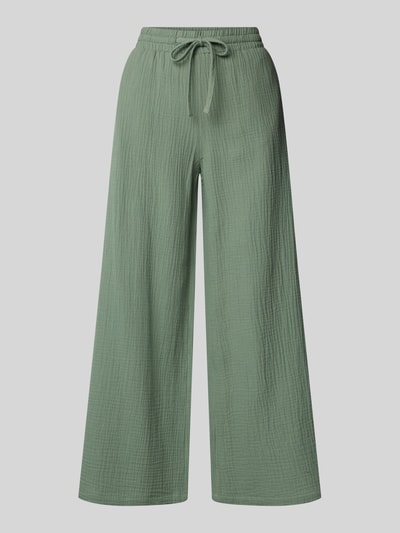 Christian Berg Woman Wide Leg Stoffhose in verkürzter Passform Schilf 2