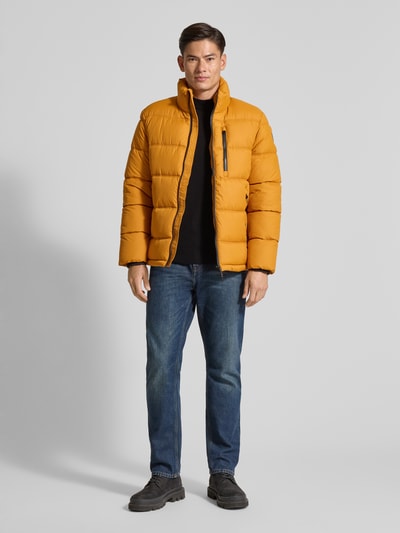 Tom Tailor Regular Fit Steppjacke mit Stehkragen Orange 1