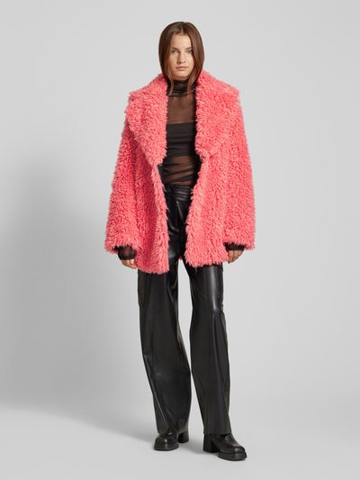 Patrizia Pepe Mantel mit Reverskragen Modell 'CAPPOTTO 3 BOTTONI' Pink 1